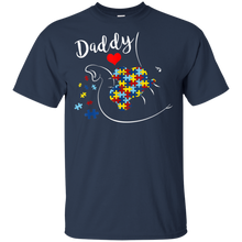 Load image into Gallery viewer, Daddy Elephant Autism Awareness Daddy Autism t shirt