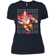 Load image into Gallery viewer, Santa Football Graphic shirt Ladies' Boyfriend
