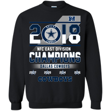 Load image into Gallery viewer, Dallas Cowboys 2018 NFC East Division Champions shirt Sweatshirt