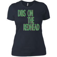 Load image into Gallery viewer, Dibs On The Redhead St Patricks Day Ladies' Boyfriend
