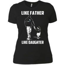 Load image into Gallery viewer, San Jose Sharks Father Like Daughter t shirt Ladies' Boyfriend