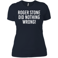 Load image into Gallery viewer, Roger stone did nothing wrong shirt Ladies' Boyfriend