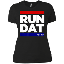 Load image into Gallery viewer, RUN DAT shirt for Datsun's DMC racer Ladies' Boyfriend