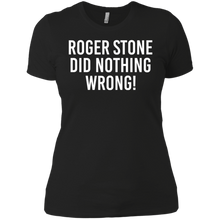 Load image into Gallery viewer, Roger stone did nothing wrong shirt Ladies' Boyfriend