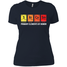 Load image into Gallery viewer, Science Shirt Sarcasm S Ar Ca Sm Primary Elements of Humor Ladies' Boyfriend