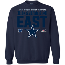 Load image into Gallery viewer, Dallas Cowboys Champions  2018 NFC East - Reppin the East shirt Sweatshirt