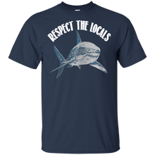 Load image into Gallery viewer, Respect the locals shark shirt t shirt