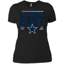 Load image into Gallery viewer, Dallas Cowboys Champions  2018 NFC East - Reppin the East shirt Ladies' Boyfriend