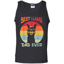 Load image into Gallery viewer, Retro Vintage Best Llama Dad Ever Father's Day Gift Tank Top