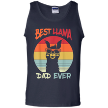 Load image into Gallery viewer, Retro Vintage Best Llama Dad Ever Father's Day Gift Tank Top
