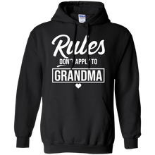 Load image into Gallery viewer, Rules Don’t Apply to Grandma shirt Hoodie