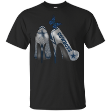 Load image into Gallery viewer, Dallas cowboys Rhinestone High Heels shirt t shirt