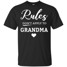 Load image into Gallery viewer, Rules Don't Apply To Grandma t shirt