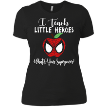 Load image into Gallery viewer, Deadpool apple I teach little heroes shirt Ladies' Boyfriend