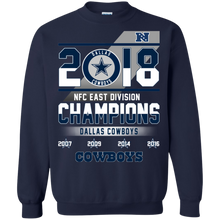 Load image into Gallery viewer, Dallas Cowboys 2018 NFC East Division Champions shirt Sweatshirt