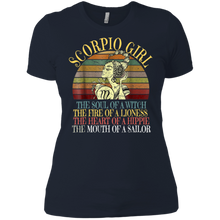 Load image into Gallery viewer, Scorpio Girl Zodiac Shirt October November Ladies' Boyfriend