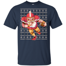 Load image into Gallery viewer, Santa Football Graphic shirt t shirt