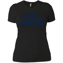 Load image into Gallery viewer, Dallas cowboy Shirt - football fan heart beats graphic tee Ladies&#39; Boyfriend