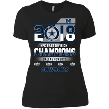 Load image into Gallery viewer, Dallas Cowboys 2018 NFC East Division Champions shirt Ladies' Boyfriend