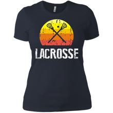 Load image into Gallery viewer, Retro Style Lacrosse Silhouette Ladies' Boyfriend