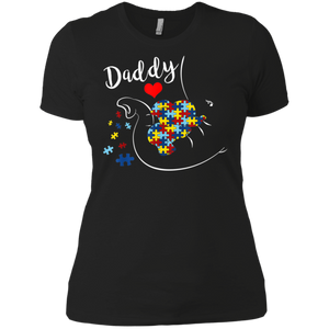 Daddy Elephant Autism Awareness Daddy Autism Ladies' Boyfriend