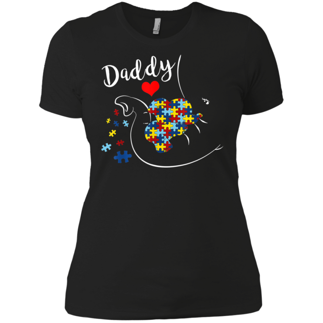 Daddy Elephant Autism Awareness Daddy Autism Ladies' Boyfriend