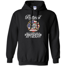 Load image into Gallery viewer, Retired but forever a firefighter at heart shirt Hoodie