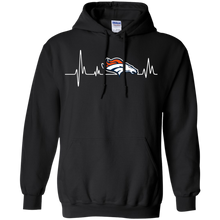 Load image into Gallery viewer, Denver Broncos Heartbeat t shirt Hoodie