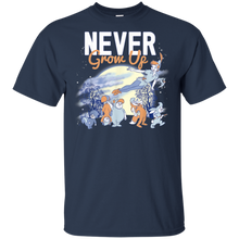 Load image into Gallery viewer, Disney Peter Pan Lost Boys Never Grow Up Night Portrait t shirt