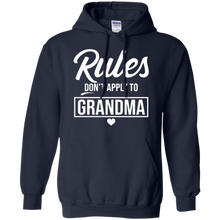 Load image into Gallery viewer, Rules Don’t Apply to Grandma shirt Hoodie