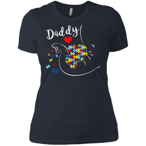 Daddy Elephant Autism Awareness Daddy Autism Ladies' Boyfriend