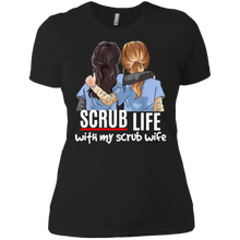 Load image into Gallery viewer, Scrub Life With My Scrub Wife Funny Nurse Husband Ladies' Boyfriend
