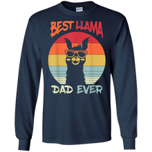 Load image into Gallery viewer, Retro Vintage Best Llama Dad Ever Father's Day Gift Long Sleeve