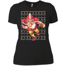 Load image into Gallery viewer, Santa Football Graphic shirt Ladies' Boyfriend