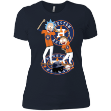 Load image into Gallery viewer, Rick and Morty Houston Astros MLB shirt Ladies' Boyfriend
