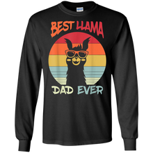 Load image into Gallery viewer, Retro Vintage Best Llama Dad Ever Father's Day Gift Long Sleeve