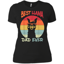 Load image into Gallery viewer, Retro Vintage Best Llama Dad Ever Father's Day Gift Ladies' Boyfriend