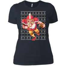 Load image into Gallery viewer, Santa Football Graphic shirt Ladies' Boyfriend