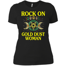 Load image into Gallery viewer, Rock On Gold Dust Woman shirt Ladies' Boyfriend