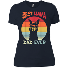 Load image into Gallery viewer, Retro Vintage Best Llama Dad Ever Father's Day Gift Ladies' Boyfriend