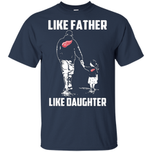 Load image into Gallery viewer, Detroit Red Wings Like Father Like Daughter t shirt t shirt