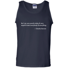 Load image into Gallery viewer, Darwin Quote Shirt Poorly and Stupid Tank Top