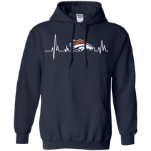 Load image into Gallery viewer, Denver Broncos Heartbeat t shirt Hoodie