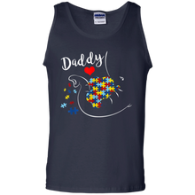 Load image into Gallery viewer, Daddy Elephant Autism Awareness Daddy Autism Tank Top