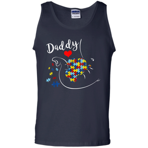 Daddy Elephant Autism Awareness Daddy Autism Tank Top