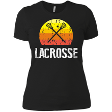 Load image into Gallery viewer, Retro Style Lacrosse Silhouette Ladies' Boyfriend