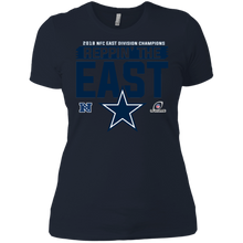Load image into Gallery viewer, Dallas Cowboys Champions  2018 NFC East - Reppin the East shirt Ladies' Boyfriend