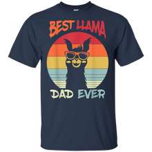 Load image into Gallery viewer, Retro Vintage Best Llama Dad Ever Father's Day Gift t shirt
