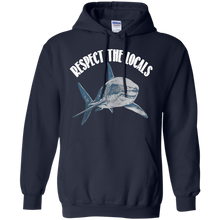 Load image into Gallery viewer, Respect the locals shark shirt Hoodie