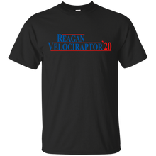 Load image into Gallery viewer, Ronald Reagan Velociraptor 2020 presidential election shirt t shirt